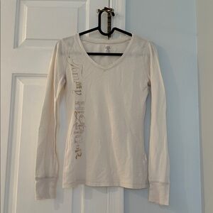 Tommy Hilfiger Off-White Long Sleeves Top
